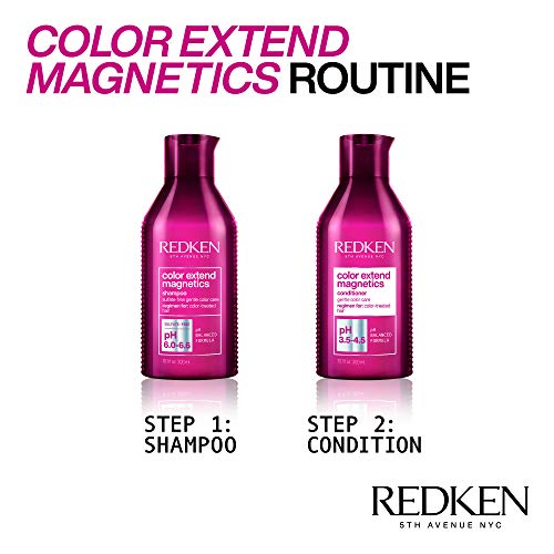 Redken Color Extend Magnetics Conditioner | For Color Treated Hair | Protects Color & Adds Shine | With Amino Acid | Sulfate-Free | 10.1 Fl Oz (Pack of 1)