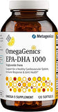 Metagenics OmegaGenics EPA-DHA 1000mg - Daily Omega 3 Fish Oil Supplement to Support Cardiovascular, Musculoskeletal and Immune System Health - 120 Count