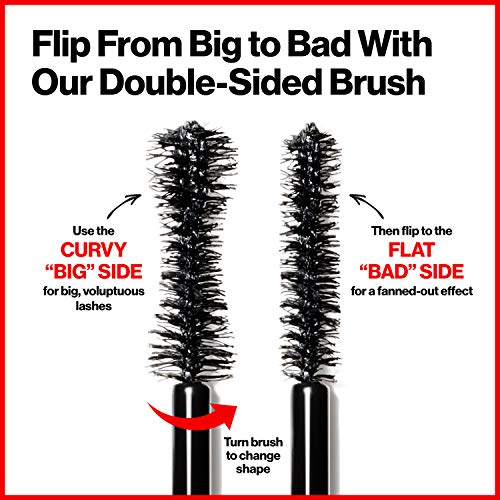 Revlon Mascara, So Fierce Big Bad Lash Eye Makeup, Volumizing, Lasts up to 24 Hours, No Clump, Smudge Proof, Flake Proof, Blackest Black (760), 0.34 Fl Oz