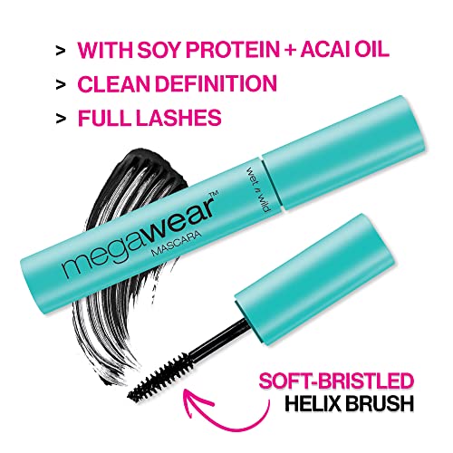 Wet n Wild Enhance and Define Megawear Mascara, Black, 1 Oz, 0.24 Fl Oz (Pack of 1) (C136)