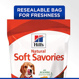 Hill's Soft Dog Treats, Soft Savories with Beef & Cheddar Dog Snacks, Healthy Dog Treats, 8 oz. Bag