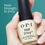 OPI Nail Envy, Nail Strengthening Treatment, Stronger Nails in 1 Week, Vegan Formula, Sheer Soft Nude Crème Finish, Double Nude-y, 0.5 fl oz