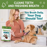 WHIMZEES by Wellness Brushing Dental Chews For Dogs, Grain-Free, Long Lasting Treats, Freshens Breath Medium Breed, 12 Count