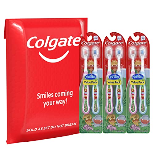 Colgate Baby Training Toothpaste and Toothbrush Kit, Mild Fruit Flavor Set for Ages 3-24 Months