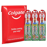 Colgate Baby Training Toothpaste and Toothbrush Kit, Mild Fruit Flavor Set for Ages 3-24 Months