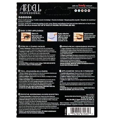 Ardell False Eyelashes Demi Wispies Black, 1 pack (6 pairs per pack)