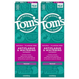 Tom's of Maine Fluoride-Free Antiplaque & Whitening Natural Toothpaste, Fennel, 5.5 oz. 2-Pack