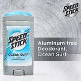 Speed Stick Men's Deodorant, Ocean Surf, 3 Ounce, 4 Pack, Packaging may Vary