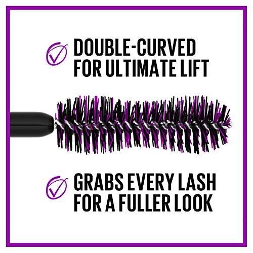 Maybelline New York The Falsies Lash Lift Washable Mascara Volumizing, Lengthening, Lifting, Curling, Multiplying, Eye Makeup, Ultra Black, 1 Count