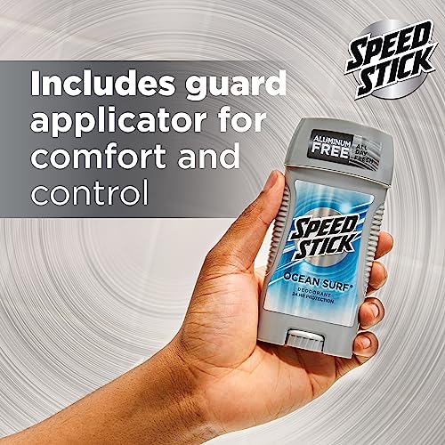 Speed Stick Men's Deodorant, Ocean Surf, 3 Ounce, 4 Pack, Packaging may Vary