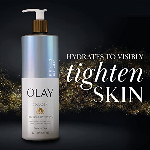 Olay Firming & Hydrating Body Lotion with Collagen, 17 fl oz Pump, (Pack of 4)