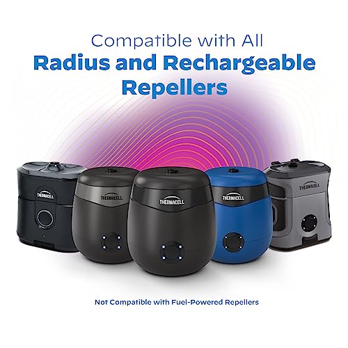 Thermacell Rechargeable Mosquito Repeller Refills Advanced Repellent Formula Provides 20’ Protection Zone Compatible with Thermacell E-Series & Radius Only No DEET, Spray or Flame