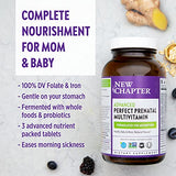 New Chapter Perfect Prenatal Vitamins,192ct, Organic Prenatal Vitamins, Non-GMO Ingredients for Healthy Baby & Mom - Folate (Methylfolate), Iron, Vitamin D3, Fermented with Whole Foods and Probiotics