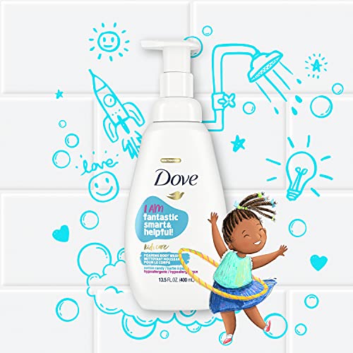 Dove Foaming Body Wash For Kids Coconut Cookie Sulfate-Free Skin Care, 13.5 Fl Oz, Pack of 4