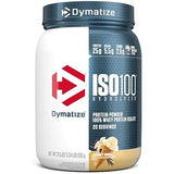 Dymatize ISO100 Hydrolyzed Protein Powder, 100% Whey Isolate Protein, 25g of Protein, 5.5g BCAAs, Gluten Free, Fast Absorbing, Easy Digesting, Strawberry, 20 Servings