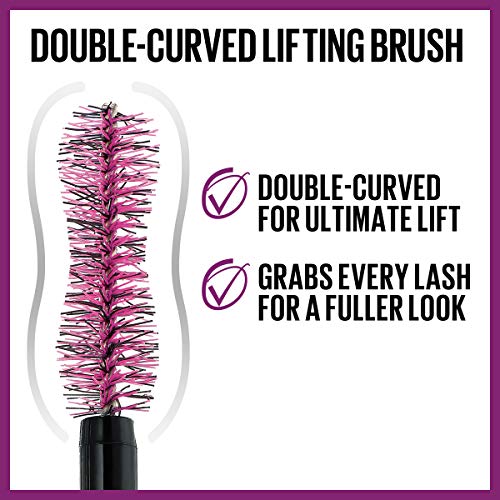 Maybelline New York The Falsies Lash Lift Washable Mascara Volumizing, Lengthening, Lifting, Curling, Multiplying, Eye Makeup, Ultra Black, 1 Count