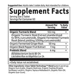 Garden of Life mykind Organics Extra Strength Turmeric Inflammatory Response 60 Tablets-100mg Curcumin (95% Curcuminoids) Black Pepper, Probiotics, Organic Non-GMO Vegan Gluten Free Herbal Supplement