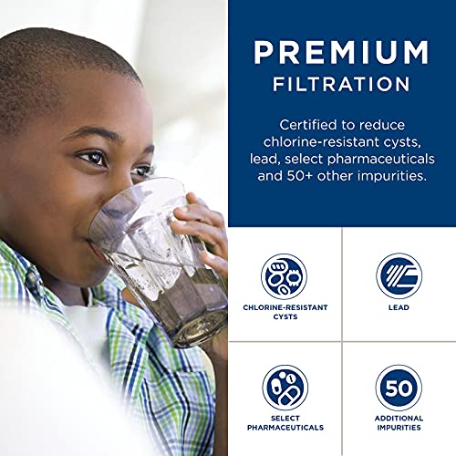 GE MSWF Refrigerator Water Filter | Certified to Reduce Lead, Sulfur, and 50+ Other Impurities | Replace Every 6 Months for Best Results | Pack of 1