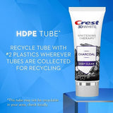 Crest 3D White Whitening Therapy Charcoal Deep Clean Fluoride Toothpaste, Invigorating Mint, 3.5 Ounce