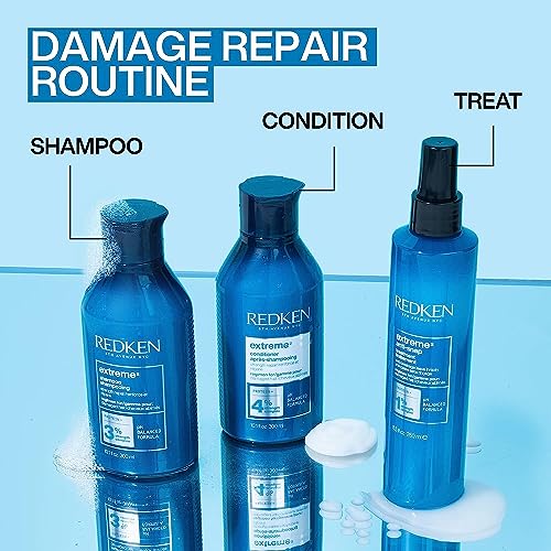 Redken Extreme Conditioner | Anti-Breakage & Protection for Damaged Hair | Strengthen and Fortify Hair | Infused With Proteins | For Weak, Brittle Hair | 10.1 Fl Oz