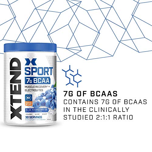 XTEND Sport BCAA Powder Strawberry Kiwi Splash - Electrolyte Powder for Recovery & Hydration with Amino Acids - 30 Servings