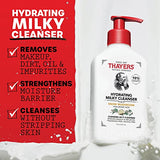 THAYERS Milky Hydrating Face Cleanser with Snow Mushroom and Hyaluronic Acid, Dermatologist Recommended Gentle Facial Wash and Hydrating Skincare for Dry and Sensitive Skin, Paraben Free, 8 FL Oz