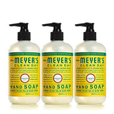 MRS. MEYER'S CLEAN DAY Clean Day Liquid Hand Soap, Cruelty Free and Biodegradable Formula, Honeysuckle Scent, 12.5 oz- Pack of 3