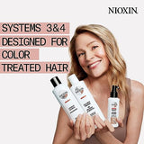 Nioxin System 4 Scalp Cleansing Shampoo with Peppermint Oil, Treats Dry and Sensitive Scalp, Dandruff Relief and Anti-Hair Breakage, For Color Treated Hair with Progressed Thinning, 16.9 fl oz