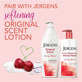 Jergens Extra Moisturizing Hand Soap, Liquid Hand Soap Refill Cherry Almond Scent, Hand Wash For Dry Hands, 16 Ounces