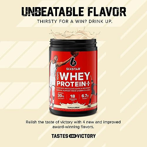 Six Star Whey Protein Powder Whey Protein Plus Whey Protein Isolate & Peptides Lean Protein Powder for Muscle Gain Muscle Builder for Men & Women Triple Chocolate, 1.8 lbs (Package Varies)