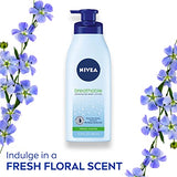 NIVEA Breathable Nourishing Body Lotion Fresh Fusion - No Sticky Feel, Dry To Very Dry Skin, 13.5 Ounce