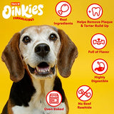 Hartz Oinkies Porkalicious Smoked Pig Skin Chicken Jerky Twists Dog Treats, 32 Count