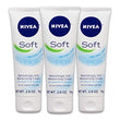 NIVEA Soft, Refreshingly Soft Moisturizing Cream, Body Cream, Face Cream, and Hand Cream, 3 Pack of 2.6 Oz Tubes