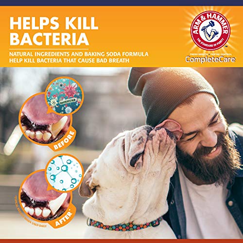 Arm & Hammer Complete Care Dog Dental Spray, 6 Fl Oz | Mint Flavor Dog Dental Spray for Easy Brushless Cleaning | Baking Soda Enhanced Formula for Fresh Breath and Tartar Control