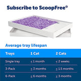 PetSafe ScoopFree Crystal Litter Tray Refills – Clear Crystals, 3-Pack – No Dyes, Fragrance-Free – Disposable Tray – Includes Leak Protection & Low Tracking Litter – Absorbs Odors on Contact