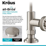 KRAUS Urbix 100% Lead-Free Kitchen Water Filter Faucet in Matte Black/Red, FF-101MBRD