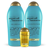 OGX Renewing + Argan Oil of Morocco Hydrating Hair Shampoo, Cold-Pressed Argan Oil to Help Moisturize, Soften & Strengthen Hair, Paraben-Free with Sulfate-Free Surfactants, 25.4 fl oz