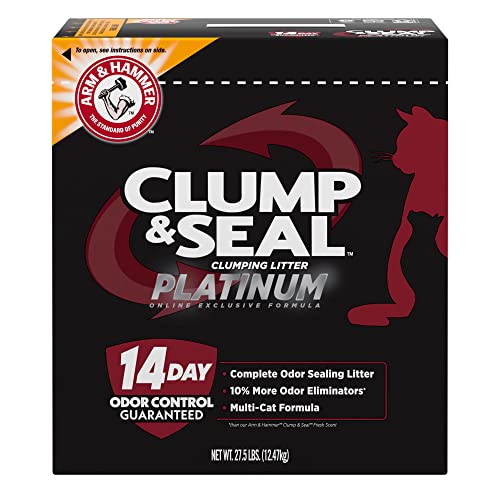 ARM & HAMMER Clump & Seal Platinum Cat Litter, Multi-Cat, 40 lb