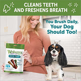 WHIMZEES by Wellness Brushing Dental Chews For Dogs, Grain-Free, Long Lasting Treats, Freshens Breath Medium Breed, 12 Count