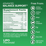 Lipo-Flavonoid Advanced Balance Support Daily Supplement, Helps Reduce The Risk of Vertigo Like Symptoms,Dizziness, Spinning and Swaying Related to Poor Inner Ear Health, 40 Caplets