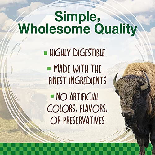 Nylabone Healthy Edibles WILD Natural Long-Lasting Dog Treats - Dog Bone Treats - Bison Flavor, Large (1 Count)