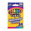 Cra-Z-Art Washable Crayons, 24 Count