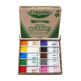 Crayola Fine Line Markers For Kids, Back to School Supplies For Teachers, Bulk Markers For School, 200 Count