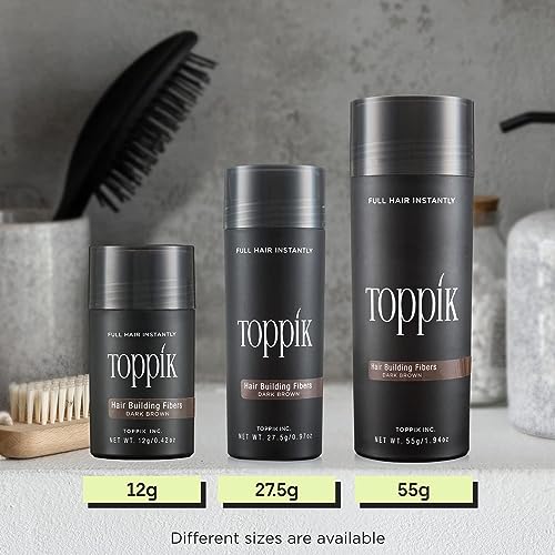 Toppik Hair Building Fibers, Light Brown, 12g