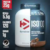 Dymatize ISO100 Hydrolyzed Protein Powder, 100% Whey Isolate, 25g of Protein, 5.5g BCAAs, Gluten Free, Fast Absorbing, Easy Digesting, Cocoa Pebbles, 5 Pound (Pack of 1)