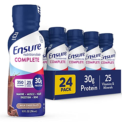 Ensure COMPLETE Nutrition Shake 30g of Protein Meal Replacement Shake with Nutrients for Immune Health, Vanilla, 10 Fl Oz (Pack of 24)