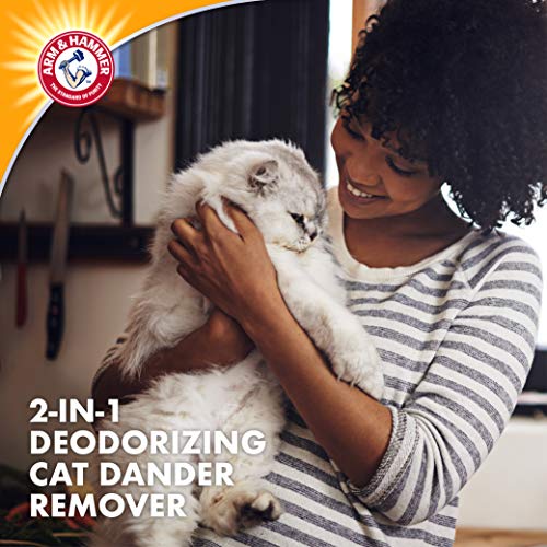 Arm & Hammer 2-in-1 Deodorizing & Dander Reducing Shampoo for Cats, Dander Remover for Dander and Odors, Baking Soda Moisturizes and Deodorizes, Lavender Chamomile Scent, 20 Fl Oz