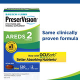 PreserVision AREDS 2 Eye Vitamin & Mineral Supplement, Contains Lutein, Vitamin C, Zeaxanthin, Zinc & Vitamin E, 130 Softgels (Packaging May Vary)