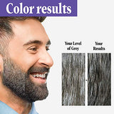 Just For Men Mustache & Beard, Beard Dye for Men with Brush Included for Easy Application, With Biotin Aloe and Coconut Oil for Healthy Facial Hair - Dark Brown, M-45, Pack of 1