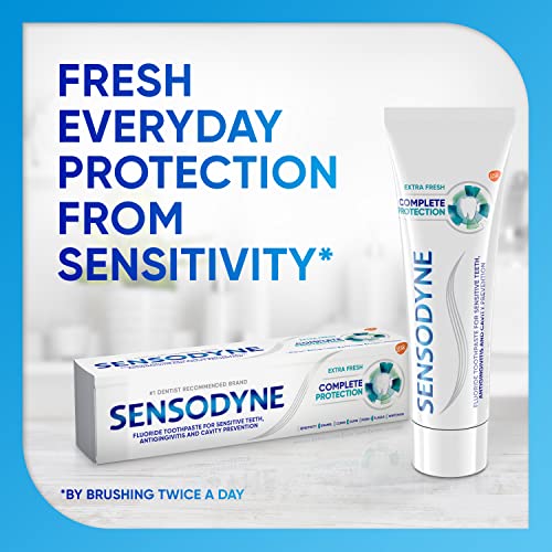 Sensodyne Complete Protection Sensitive Toothpaste For Gingivitis, Sensitive Teeth Treatment, Extra Fresh - 3.4 Ounces